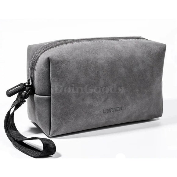 Ugreen Leather Organizer Bag Headphones Earphone Usb Cable Charger Accessories 301635
